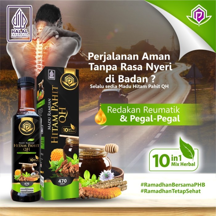 PROMO Madu Hitam Pahit Qusthul Hindi Propolis Sambiloto 470 Gram