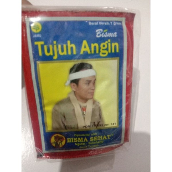 

Jamu Masuk Angin Tujuh Angin Bisma Sehat Isi 10 Sachet