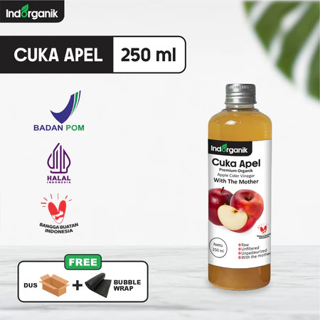 

INDORGANIK Cuka Apel 250ML CUKA APEL ASLI UNTUK DIET DETOX HALAL DAN BPOM ori