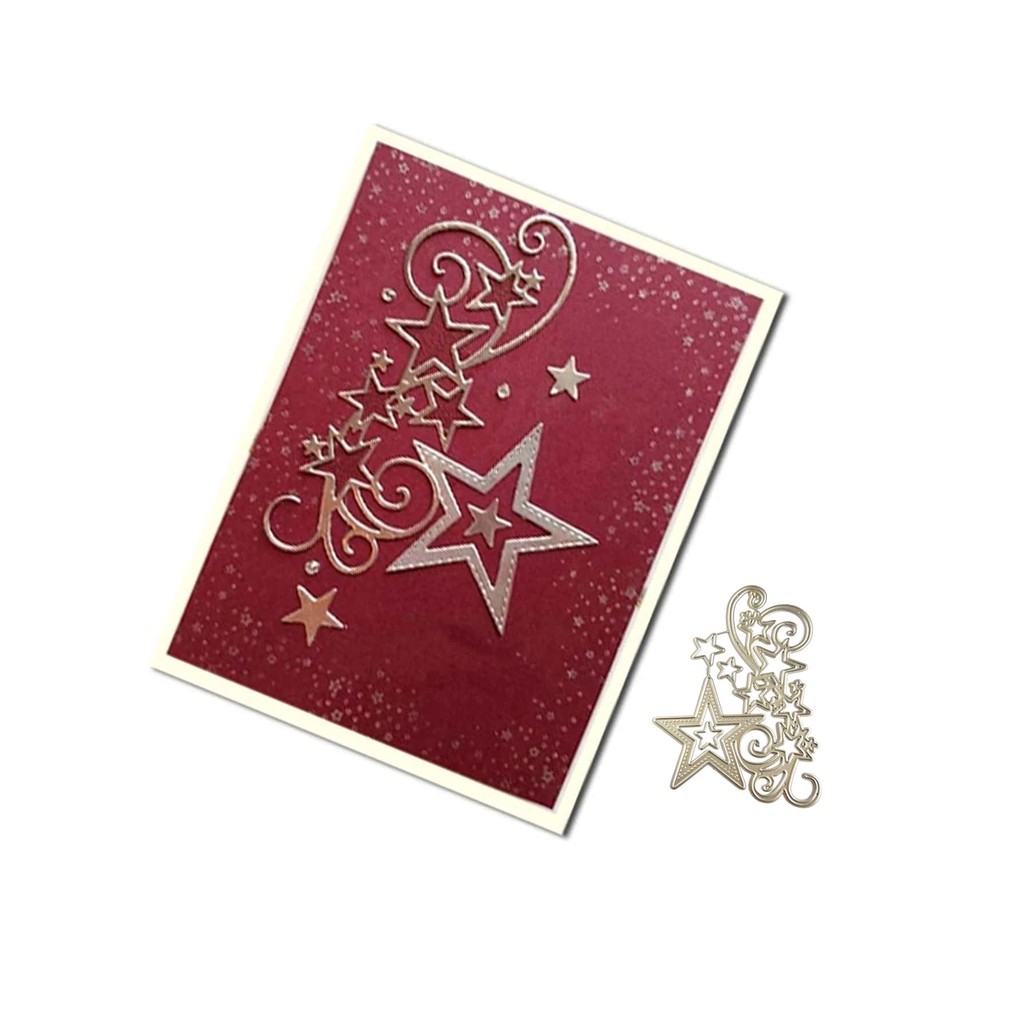 

Stars Bouquet Cutting Dies Cut Stencils Card Paper Craft DIY Template Metal Cutting Dies Album Embossing Scrapbooking