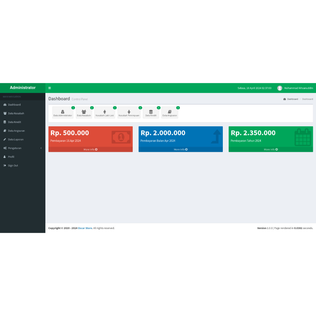 Aplikasi Kredit/Angsuran/Kredit HP/Cicilan Berbasis Website Sederhana dengan Codeigniter 3 Siap Paka