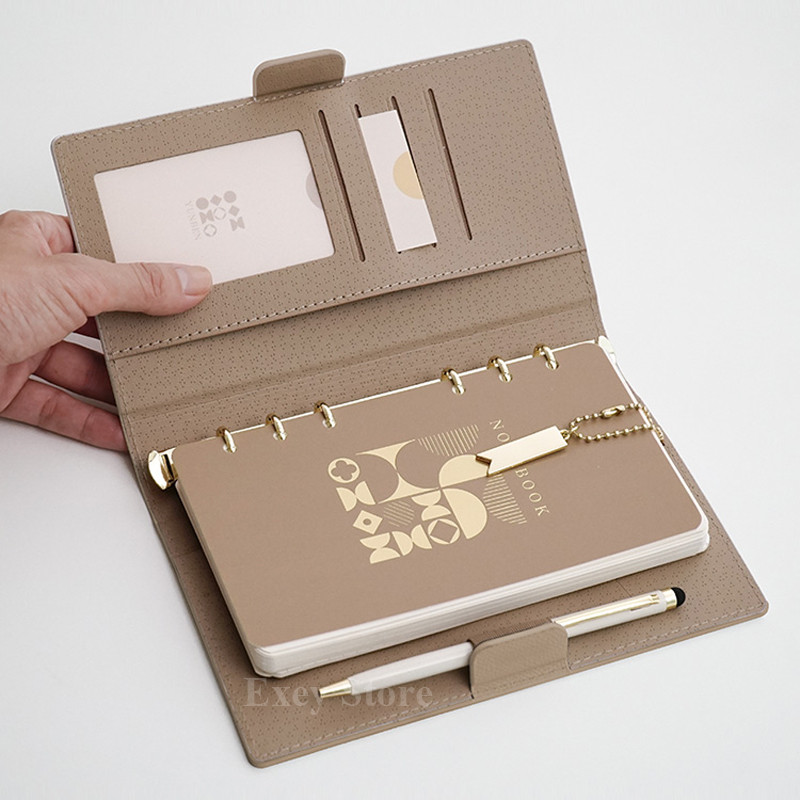 

A5/a6 Loose-leaf Notebook Bussiness Office Diary Pu Cover Notepad 365day Planner School Stationery Friend Gift Write Supply