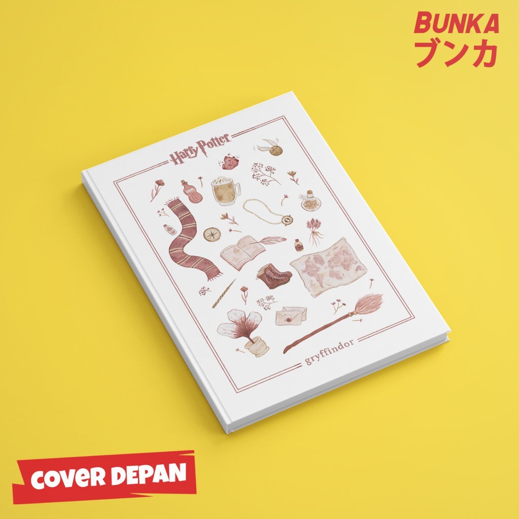 

Notebook Harry Potter Gryffindor Doodle Hardcover A5 Buku Tulis Catatan Note Agenda Planner Jurnal