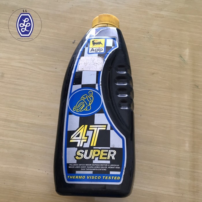 [ORIGINAL NOS] OLI MESIN AGIP 4T SUPER 20W-50 800 ML / 0,8 LITER