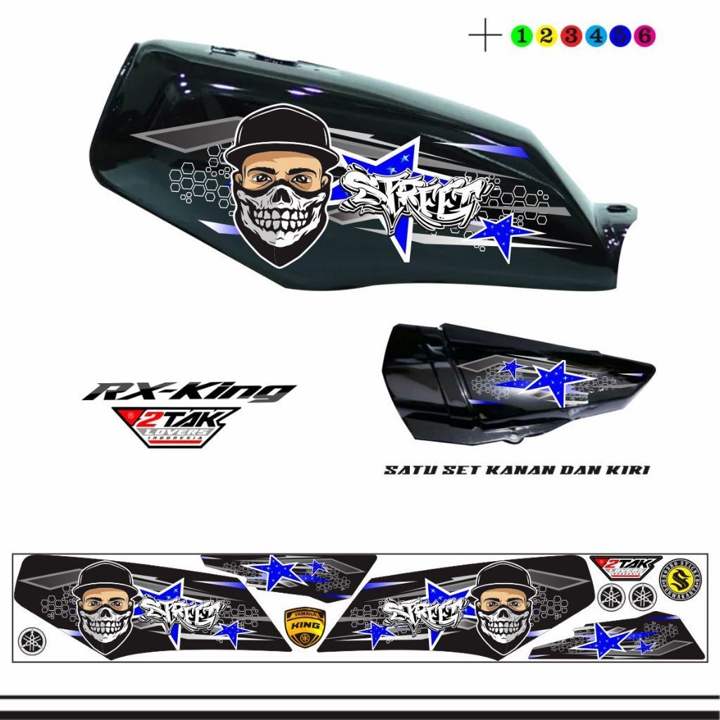 VARIASI MOTOR STIKER MOTOR RX KING / STIKER VARIASI RX-KING