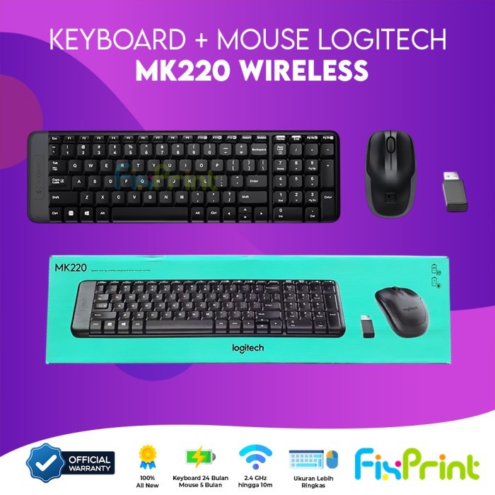 FixPrint Mouse Logitech M331 Wireless Combo Keyboard + Mouse Logitech MK220 Wireless Black Red Blue 