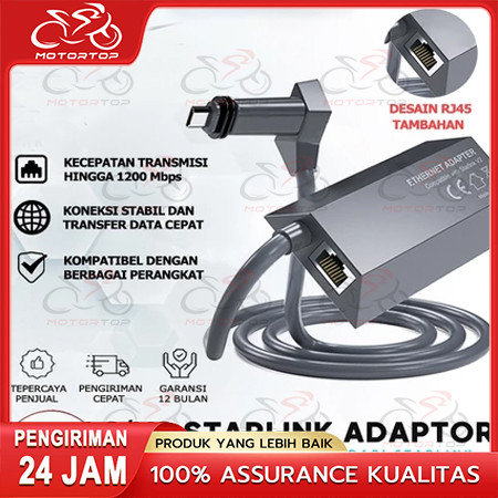 【COD】KONGDO STARLINK Adaptor Lan Starlink V2/Gen 2 Starlink Ethernet Adaptor / Lan / RJ45 Starlink E