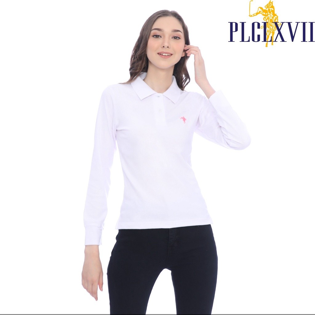 AL67T PLCLXVII - Polo Shirt Wanita - Polo Shirt Lengan Panjang 5005