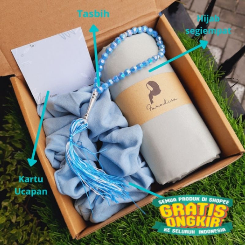 

HAMPERS HIJAB GOFY BOX KERUDUNG KADO WISUDA ULTAH IDUL FITRI LEBARAN HADIAH hampers guru/ New kado