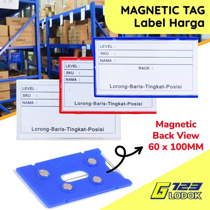 

Label Harga Magnet Type Tipe Magnetic Tempat Price Tag Kode SKU Barang Tempel Besi Kuat Rak Gondola Toko Gudang Minimarket Supermarket