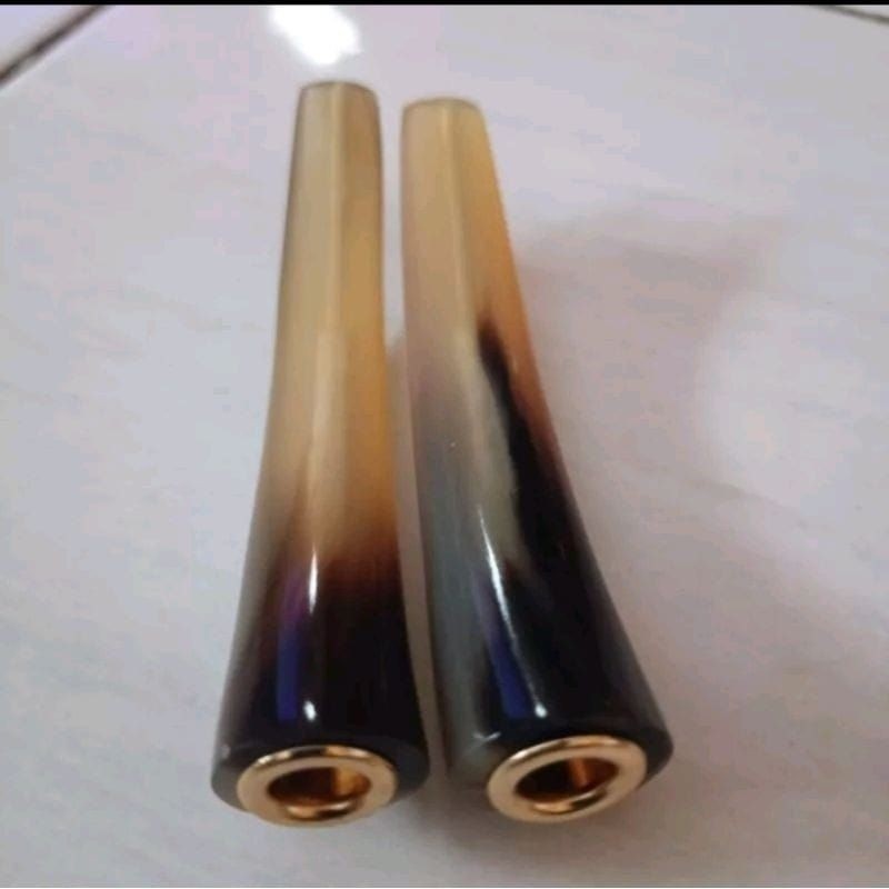 Once Pipa Pipo Cangklong pipih Bahan Tanduk Kerbau Rasa Mantab Gak Ada Obat