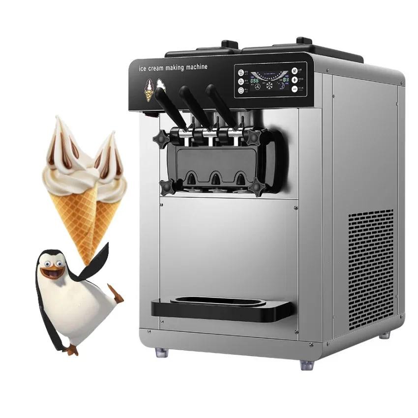 Manufacturer Prices Automated Commercial Cone Ice Cream Gelato Maker Machine Vending Filling Soft Ic