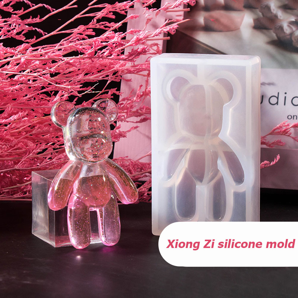 

Mini Silicone Forms Silicone Mold Gummy Bear Shape Bear Mould Epoxy Resin Mould For Keychain Ornament Pendant Decor