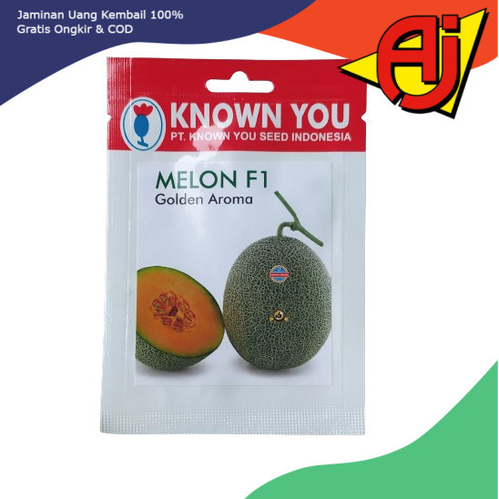 Benih Bibit Biji Melon Golden Aroma F1 KYS Known You Seed isi 10 original kemasan asli pabrik