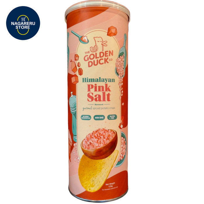 

The golden duck potato crisps himalayan pink salt flavour 125gr