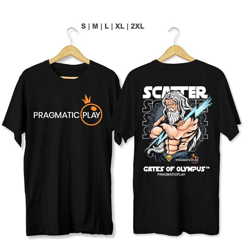 JK77/ Kaos PRAGMATIC PLAY SCATER KAKEK ZEUS - Kaos Game Slot - Baju PRAGMATIC PLAY -  Baju Slot