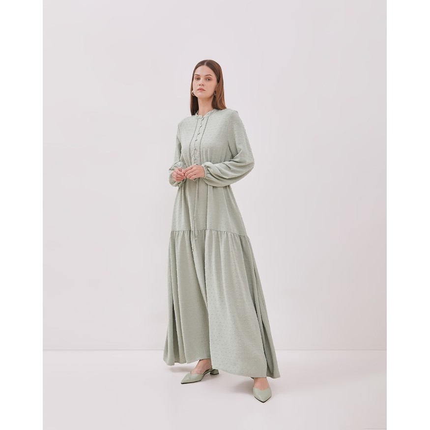 VALINO LADIES Gamis Hijau Sage Wanita - D-DCEK06-G5