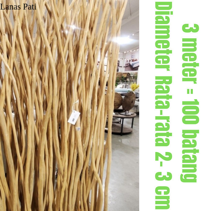 

ranting pohon jati kayu ranting dekorasi panjang 100-400cm XD3