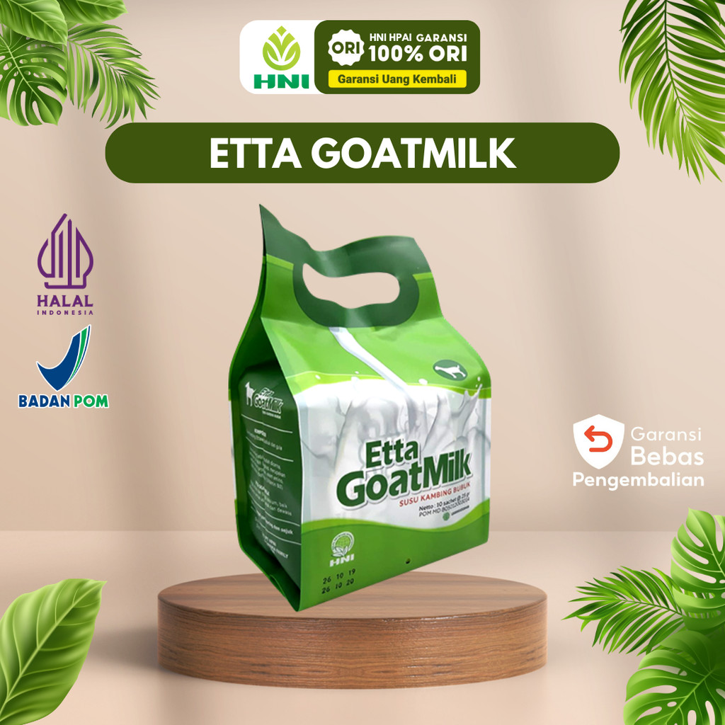 

Etta Goat Milk - Susu Kambing Ettawa Bubuk Original Berkhasiat Menyembuhkan Asma Dan Pengganti Asi Asli Rekomended - HNI BPOM