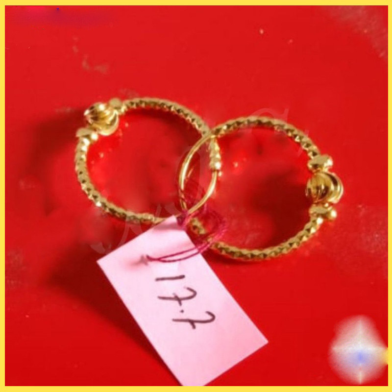 promo....anting emas murni 24 asli free surat [ emas mudah kadar 17,7