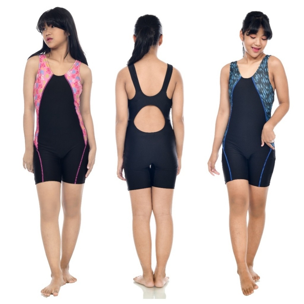 Baju renang Atlet perempuan/baju renang anak tanggung usia 8-13 tahun diving renang