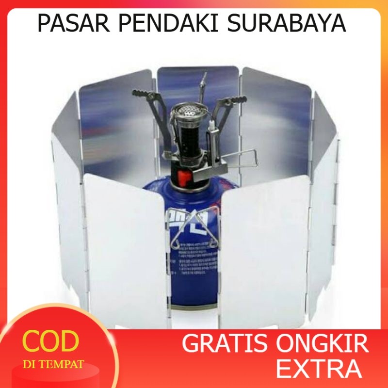 Windshield penahanan angin Kompor Camping/Tutup kompor Camping Ultralight