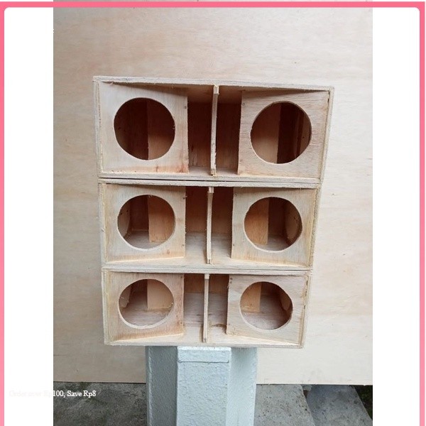 BOX speaker subwoofer 4 inch double..P-35.L-20.T-15