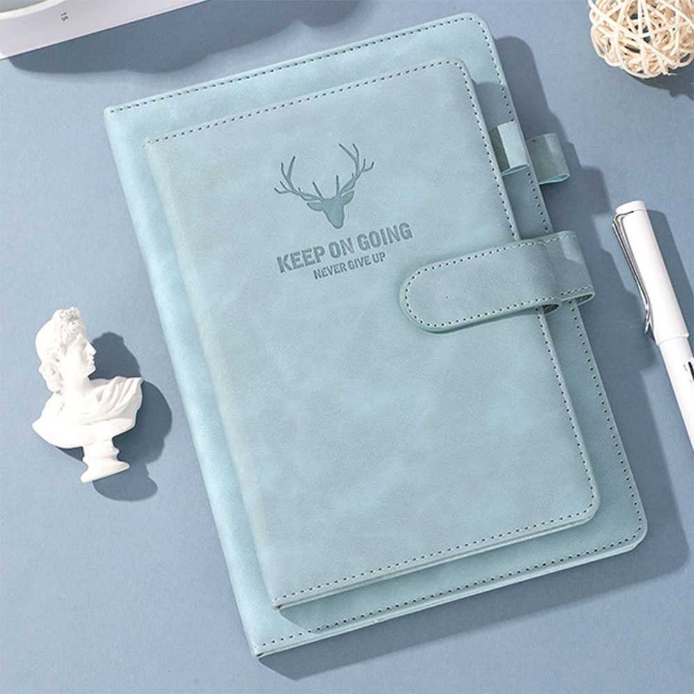 

Buku Diary Catatan Harian Notebook Cover Kulit Magnetic Buckle - TL4
