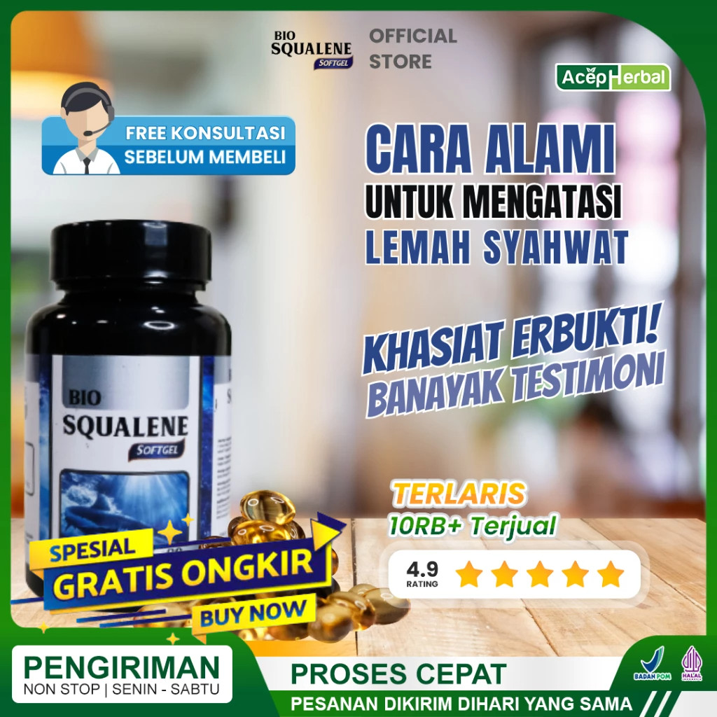 

Obat Lemah Syahwat Sahwat Untuk Pria Herbal Bio Squalene