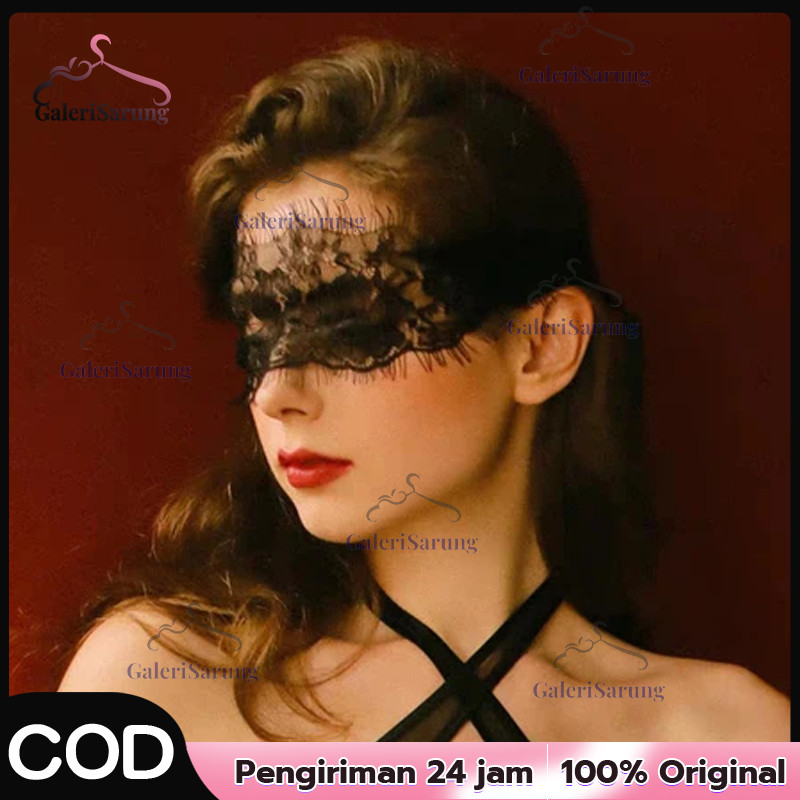 GUIREEN - #AL01 Penutup Mata Renda Masker Lace Full Sexy Lace Wanita Transparan Renda Blindfold Akse