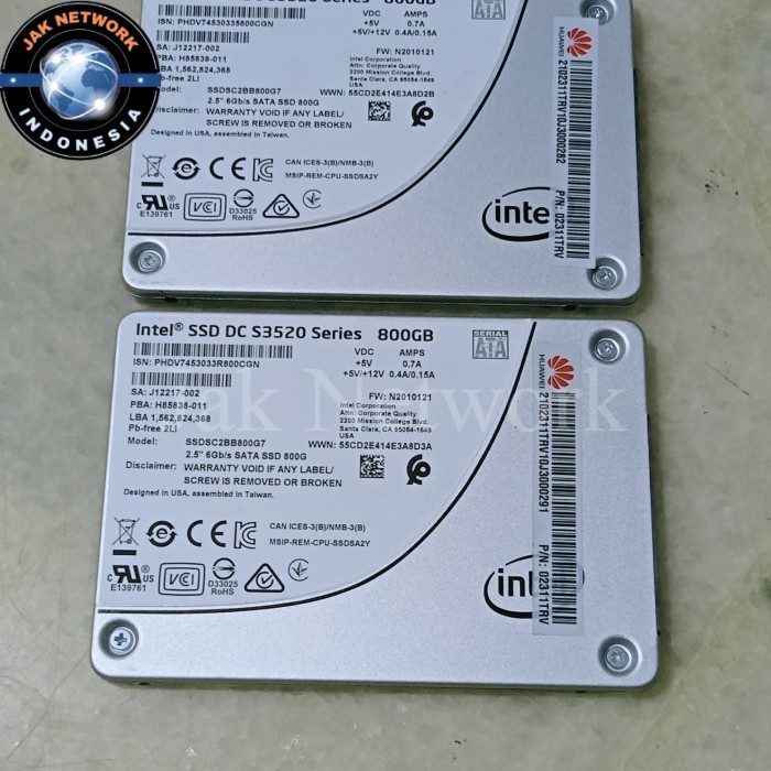 SSD Intel DC S3520 Series 800GB 2.5in SATA