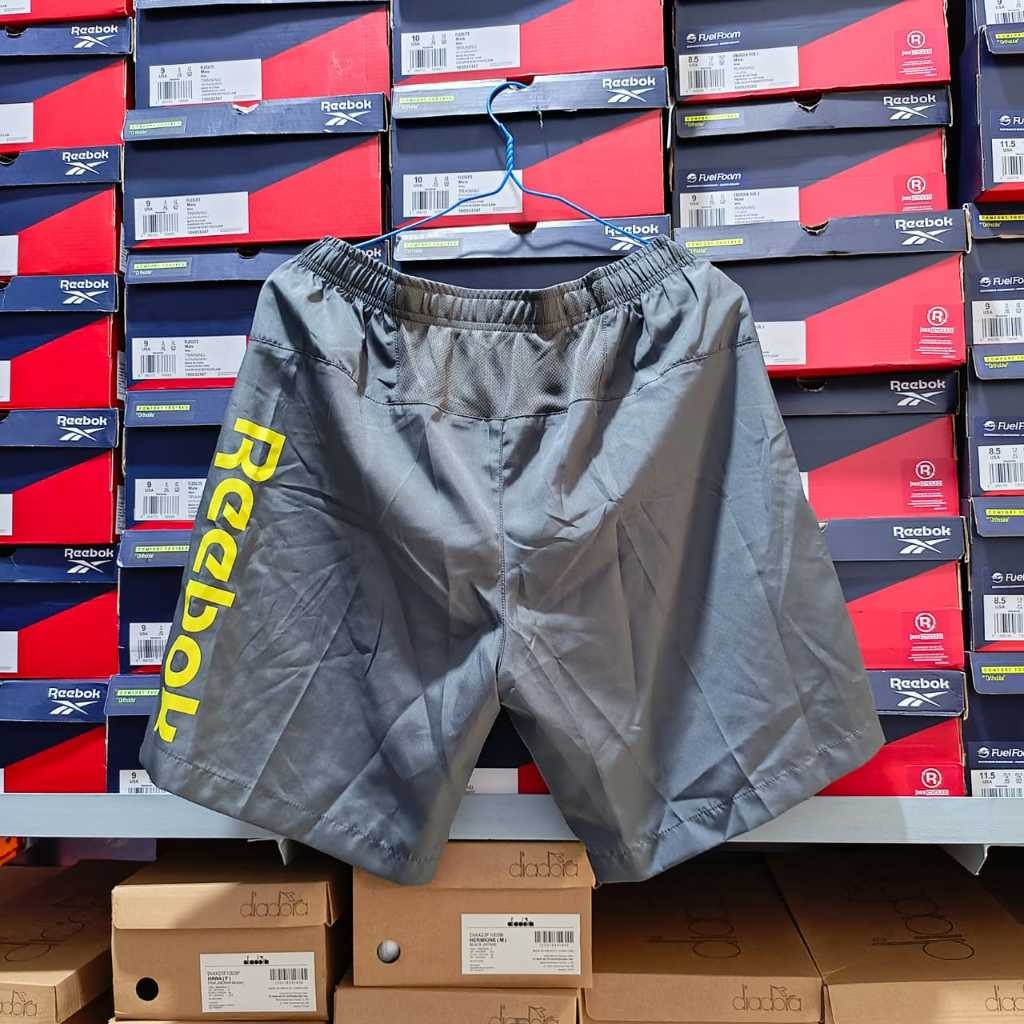 Celana Reebok Olahraga Pria Grey Original 100%