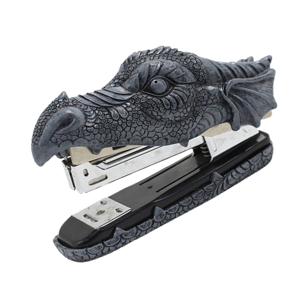 

Faucet Stapler Book Paper Stapling Tool Dragon Decor Office Supply Machine Handheld Heavy Duty