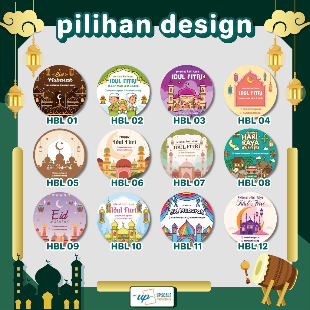 

UP - Hang Tag Idul Fitri A3 Lebaran Custom Free Design | Tag Hampers