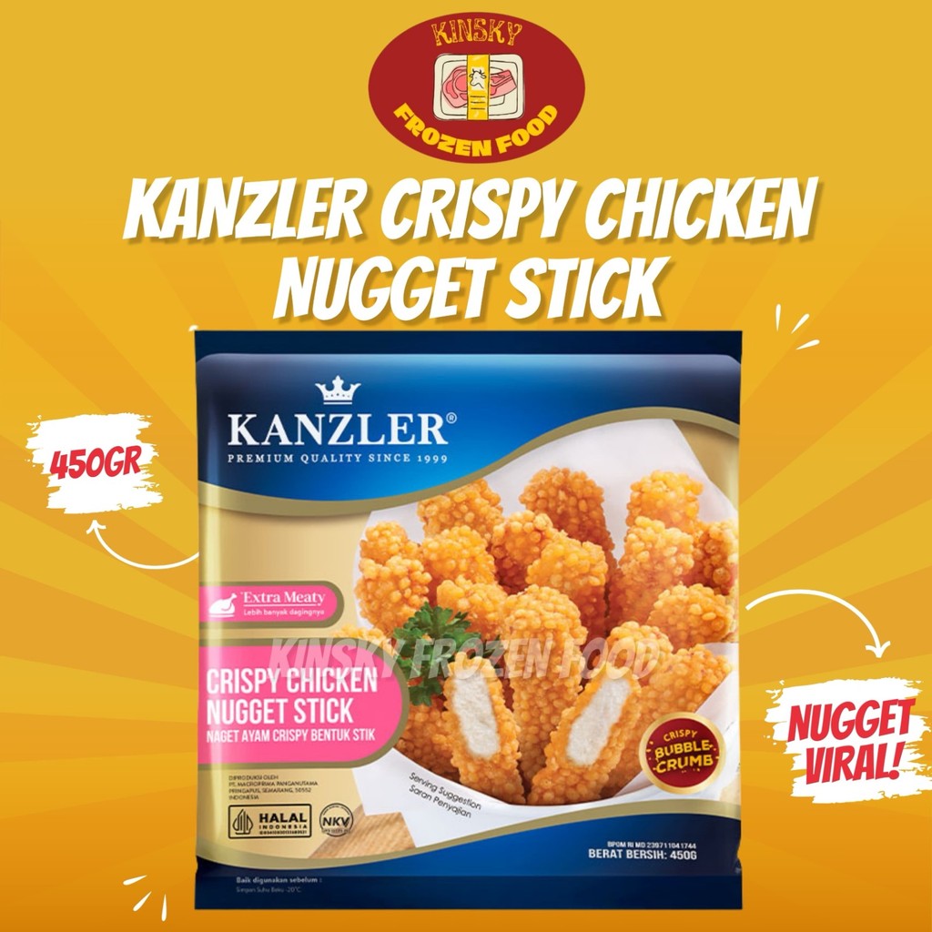

KANZLER CRISPY CHICKEN NUGGET STICK 450GR
