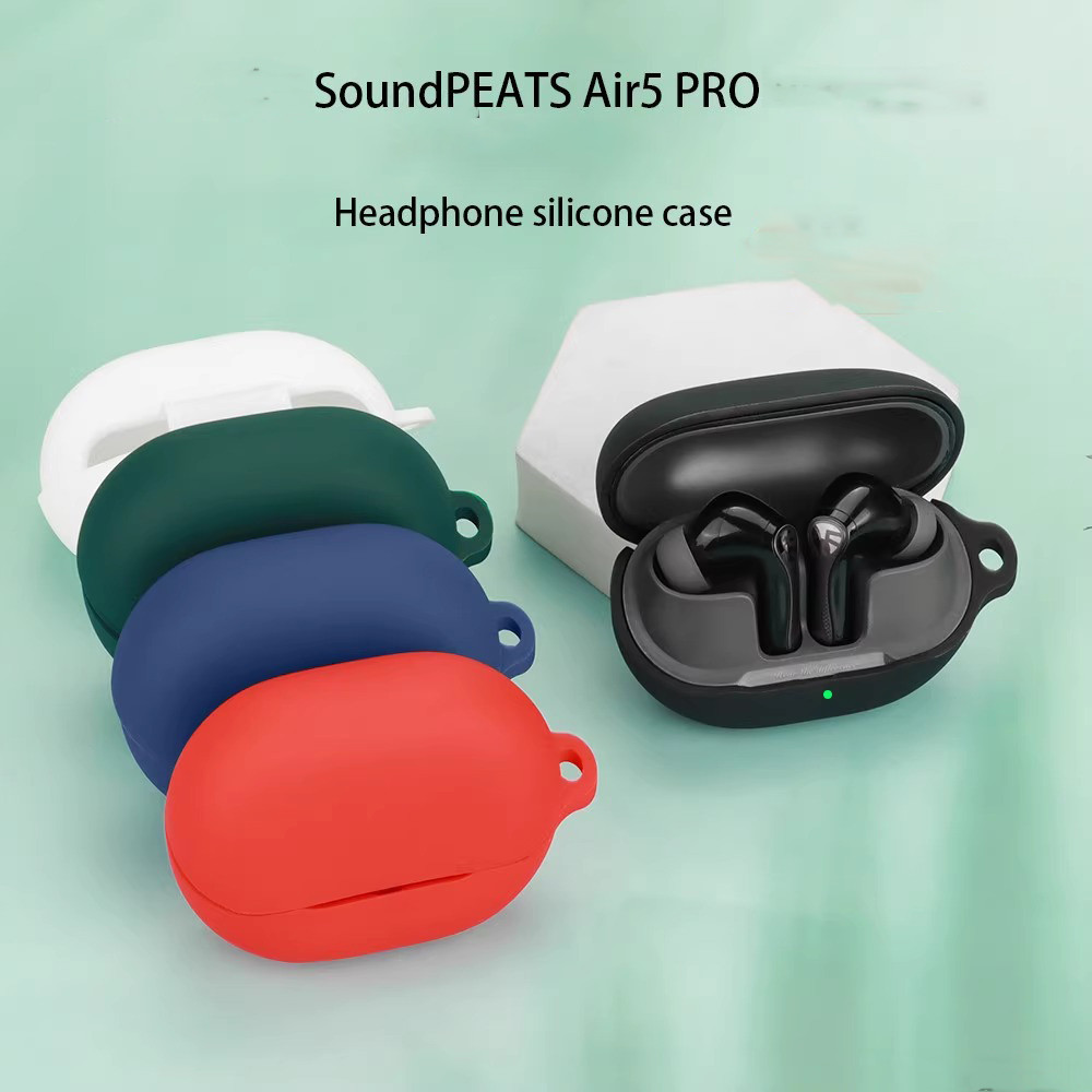 For SoundPEATS Air5 PRO Case Wireless Bluetooth Headset Charging Box Protector Cover Liquid Soft Sil