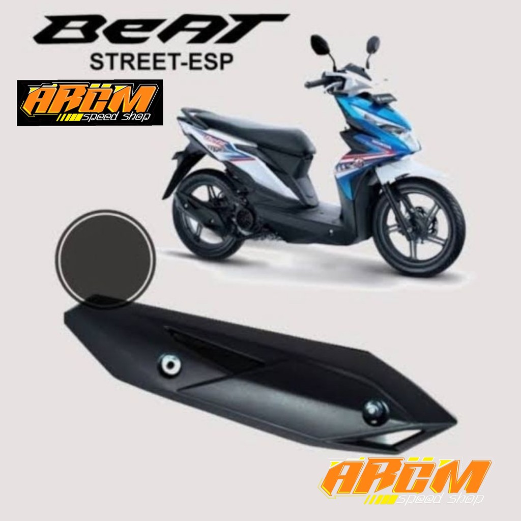 Tutup knalpot / Cover Tameng Kenalpot Honda Beat F1-Street,2016-2019