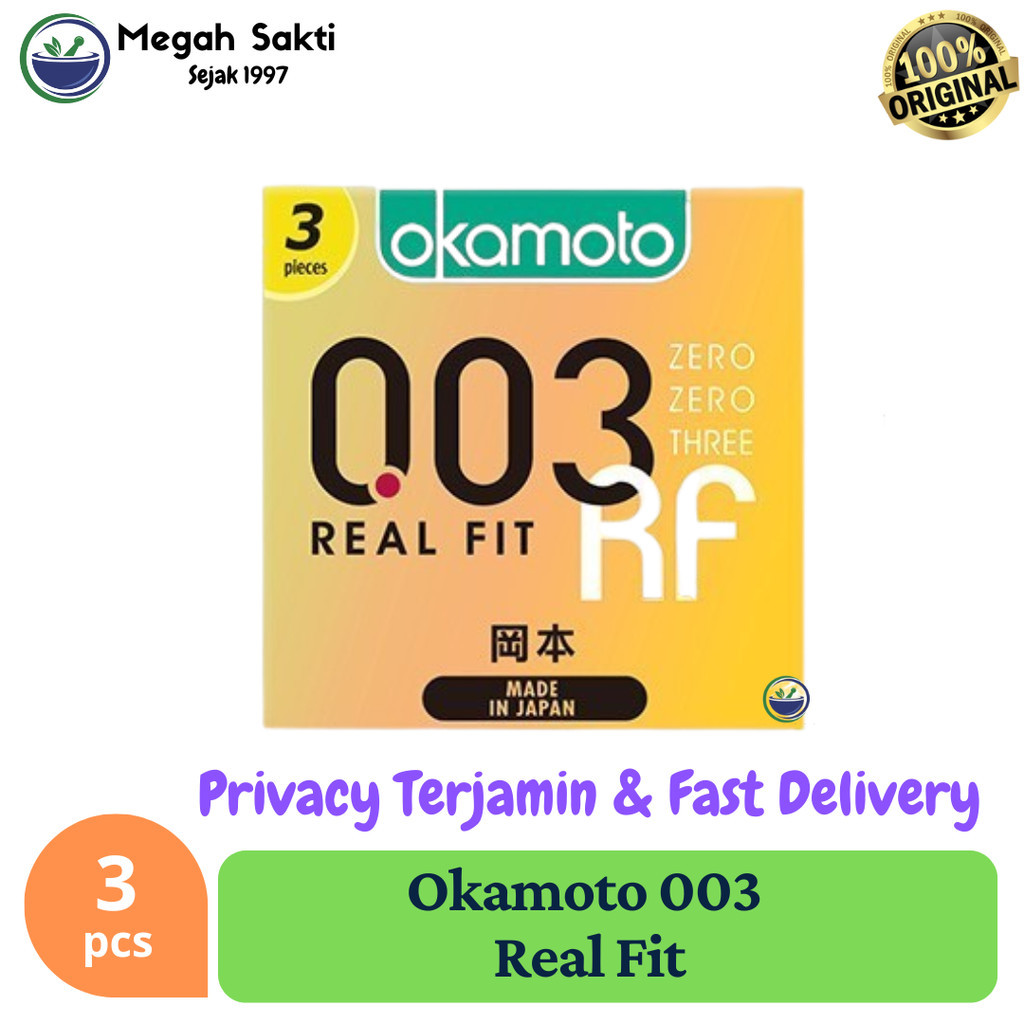 MGS - Kondom Okamoto 003 Real Fit 3 Pcs | Super Tipis