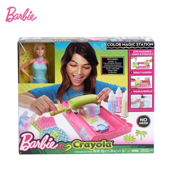 

[NEW COLLECTION] aktifitas anak Barbie Crayola Color Magic Station Original Mattel