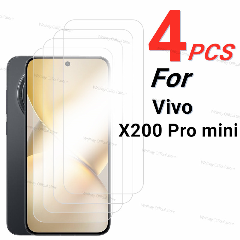 2/4PCS Screen Protector For Vivo X200 Pro mini Tempered Glass Vivo X200 Pro mini Full Glue Protectiv