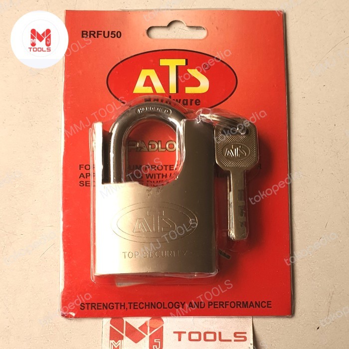 Gembok Jaket ATS 50mm - ATS Gembok Jaket Nekel 50mm