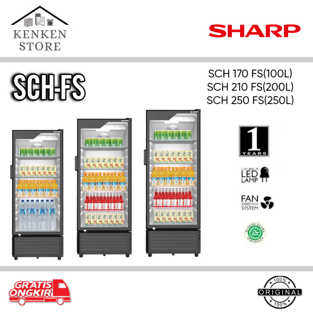 PROMO SPESIAL SHOWCASE SHARP SCH-FS SCH170FS|SCH210FS|SCH250FS