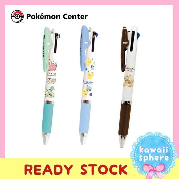 

Uni Jetstream Pokemon Center Original | 3 slot warna 0.5mm | Pikachu - Hijau