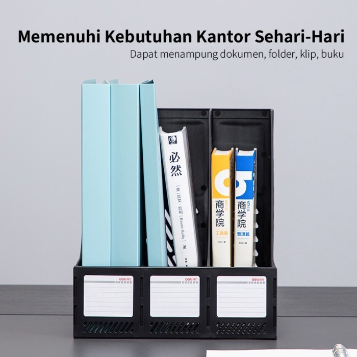 

Deli File Tray Rak Box File Tempat Dokumen 3 Sekat 78997 - Biru