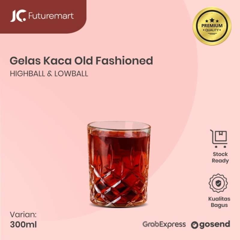 Gelas kaca teh kopi minuman whiskey old fashioned