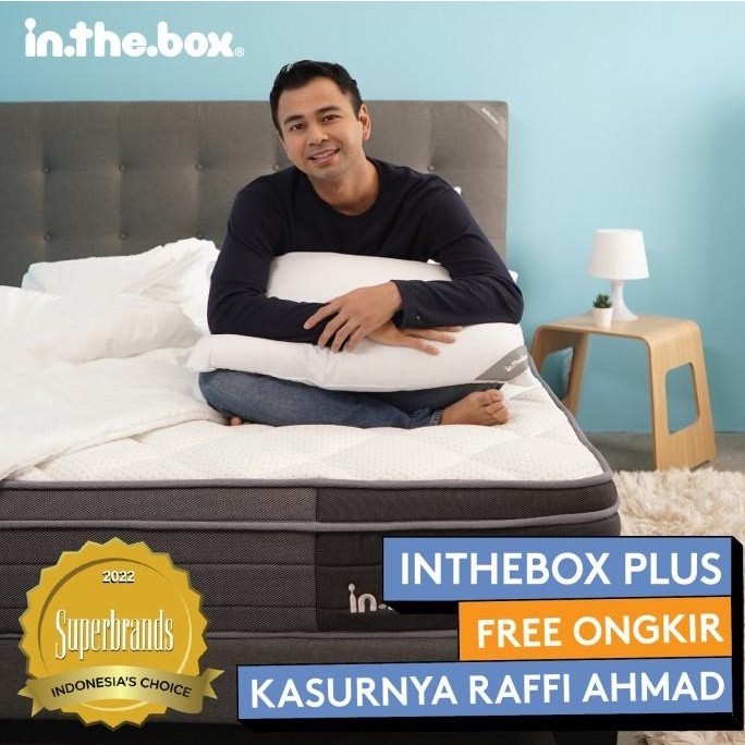 Kasur Spring Bed IN THE BOX PLUS 120x200 (Full) - FREE BANTAL