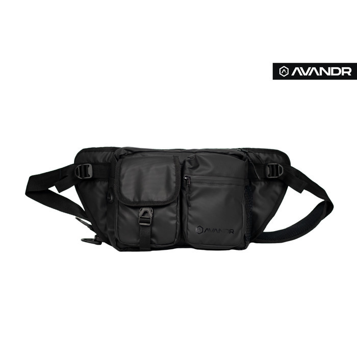 promo  -AVANDR SDX Shoulderbag Tas Punggung Multifungsi Banyak Kantong - Hitam