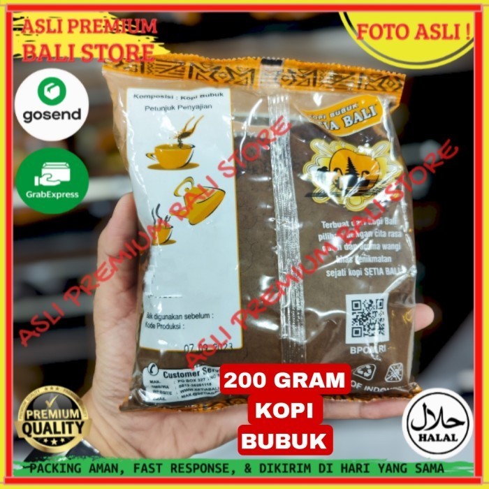 

OLEH OLEH MINUMAN KHAS ASLI ORI ORIGINAL BALI SERBUK BUBUK KOPI 200 GRAM GR