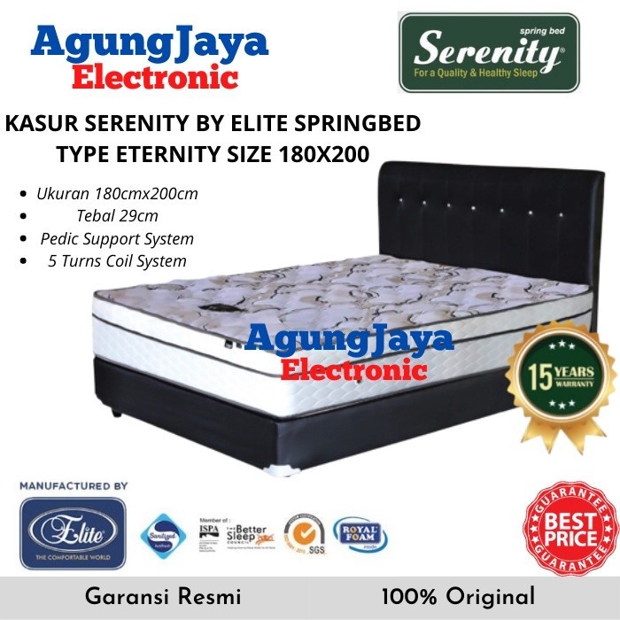 SPRINGBED SERENITY ETERNITY BY ELITE KASUR (CILEGON SERANG)