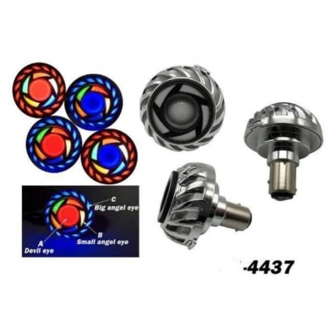 # Bohlam Rem Projie Led Lampu Stop Belakang Bayonet Variasi Motor Beat, Vixion, satria fu, Mio, Jupi